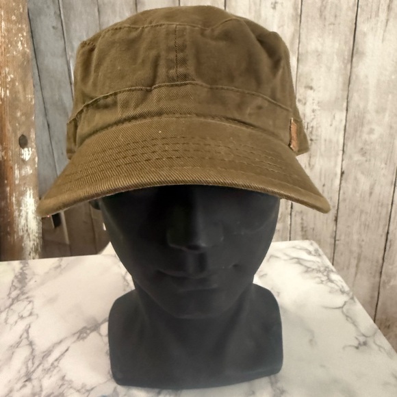 Vtg Quicksilver Logo Military Hat Cap skate 80s 90s Y2K Rare Army Cadet - Picture 1 of 6